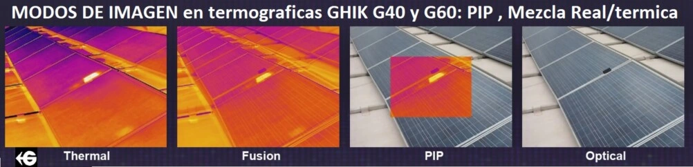 modos imagen termograficas hikmicro G40 y G60 gimateg