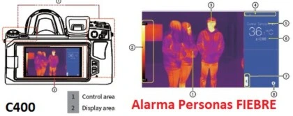 deteccion personas con fiebre termografica C400 guide gimateg