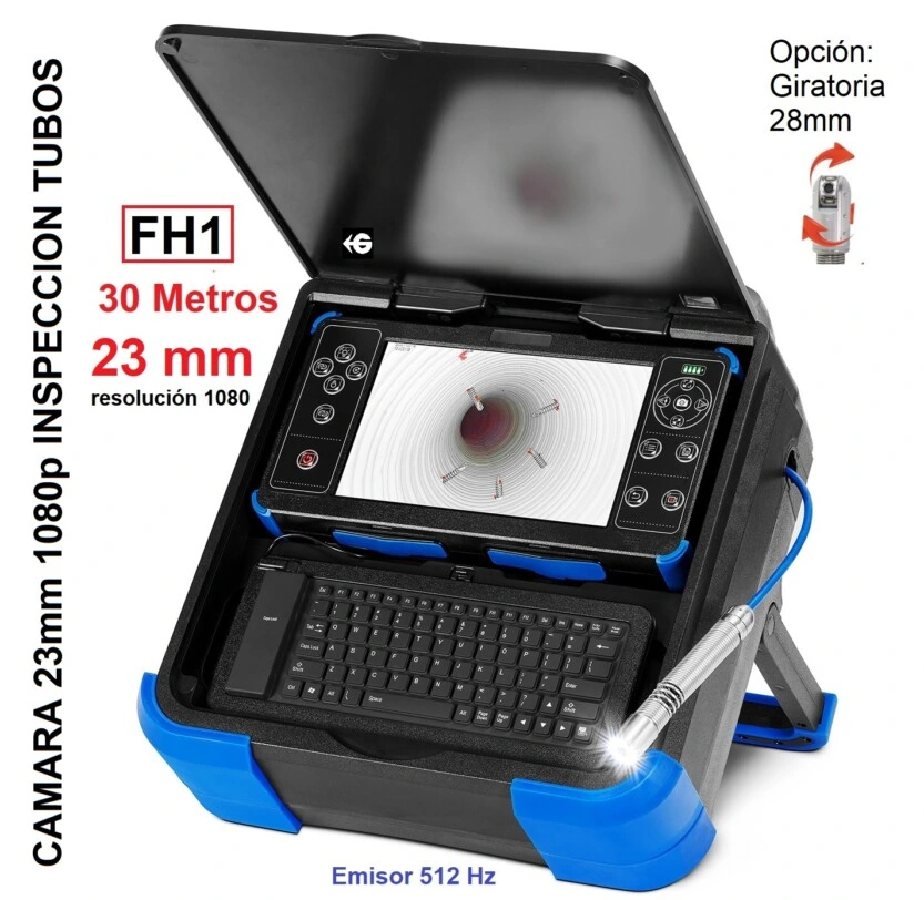 camara 23mm 1080p x30metros GiCam-FH1 inspeccion tubos GimateG