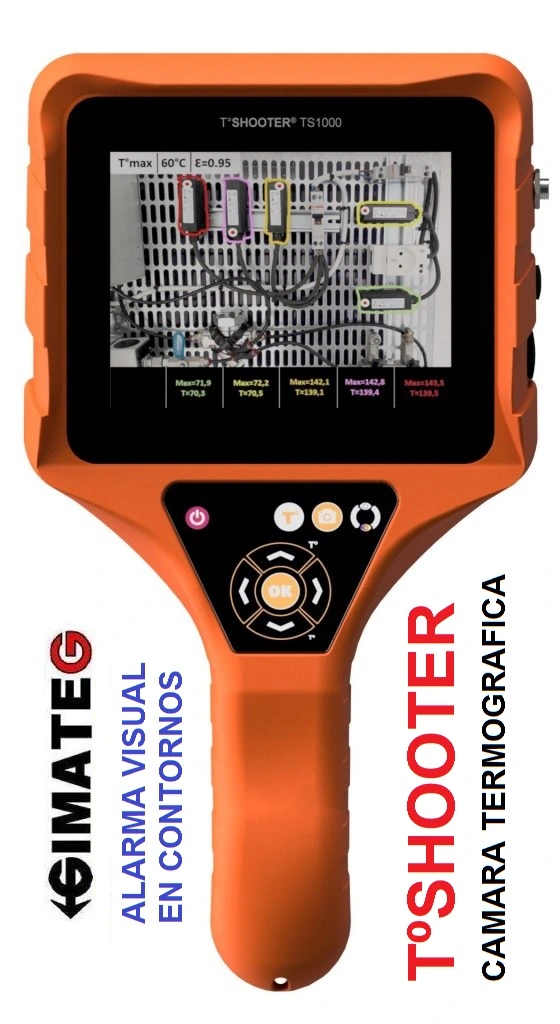 camara termografica TShooter T1000 alarma vibra y contorno GimateG