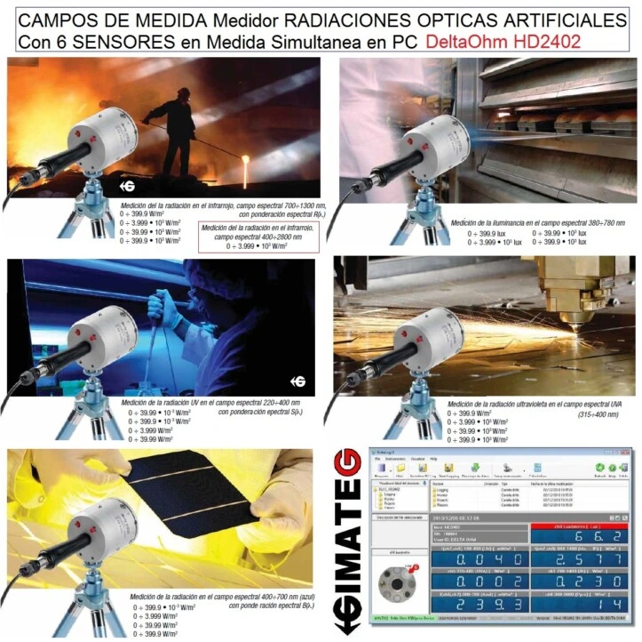 medidor radiaciones opticas artificiales RD 486-2010 GimateG