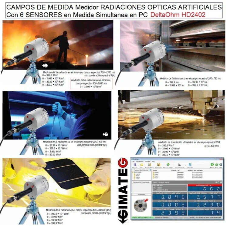 medidor radiaciones opticas artificiales RD 486-2010 GimateG