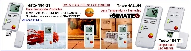 dataloger testo 184 para transporte gimateg
