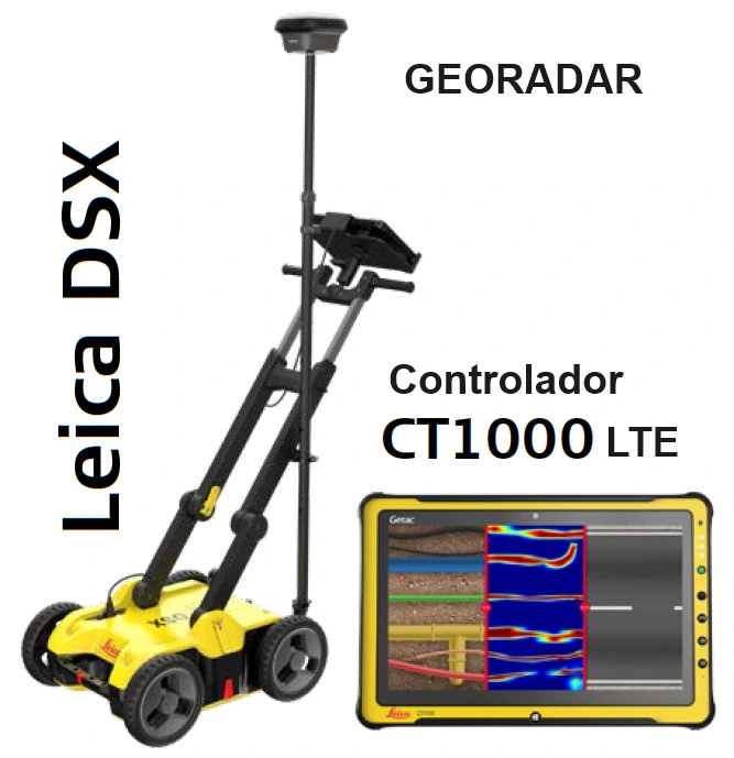 Georadar Leica gsx Y CONTROLADOR ct1000LTE consulte a GimateG