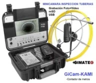 ir a camara 23mm autonivelante x40m GiCam-Kami14 Inspeccion tuberias gimateg
