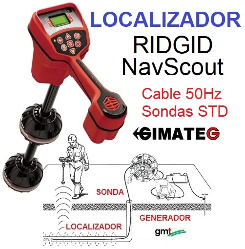 localizador Navitrak-Scout cable sondas tubos ridgid gimateg