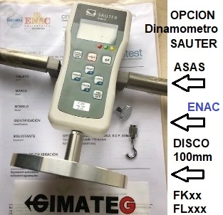 alquiler dinamometro digital sauter FL  certificado ENAC gimateg
