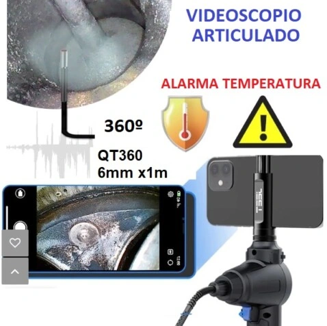 videoscopio a movil 360grados 6mm 720px y alarma gimateg