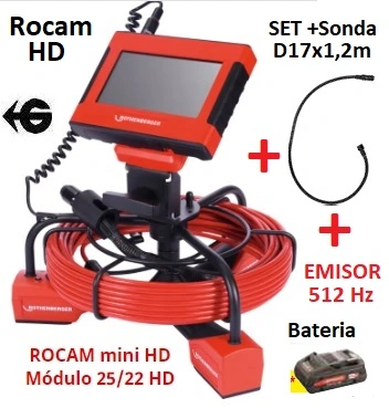 boroscopio rocam HD mini diametro 17mm y camara para tubos gimateg