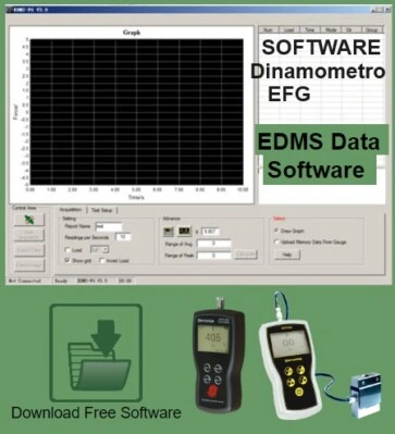 alquiler software Dinamometro digital con grafico EFG GimateG