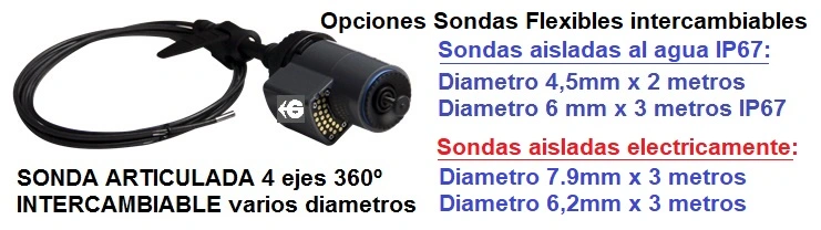videoscopio protección agua IP67 y aislado electrico G+ GimateG
