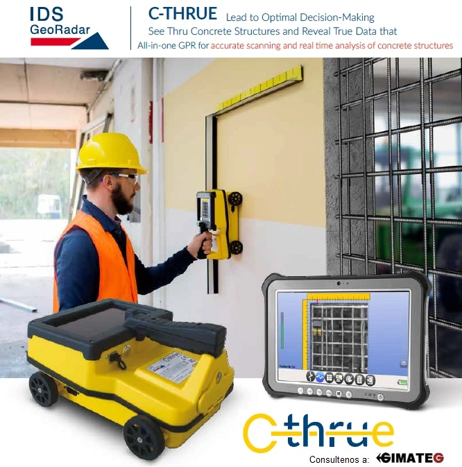 scaner hormigon georadar de mano leica ids c-thrue gimateg