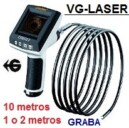 videoscopio 10 metros semirigido graba en SD LASER GimateG