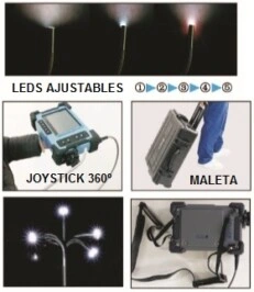 videoscopio articulado 360 grados diametro 8 mm x 6 metros GimateG
