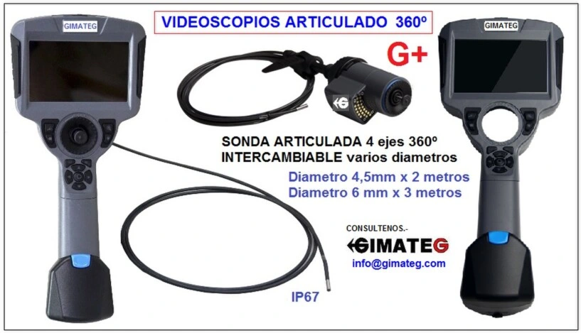 videoscopio articula 360 grados G+ gimateg