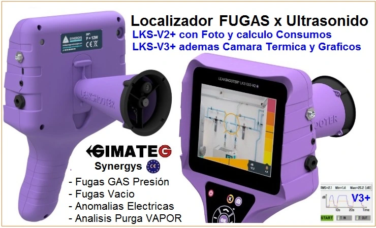 busca fugas aire comprimido con calculo coste fuga gimateg