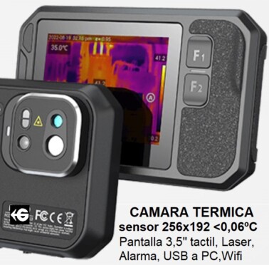camara termica de bolsillo 256x192 PF210 gimateg