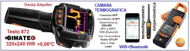 camara termografica testo 872 wifi bluetooth gimateg