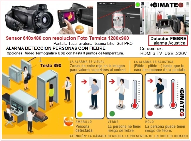 termografica personas con fiebre testo 890 HDMI gimateg