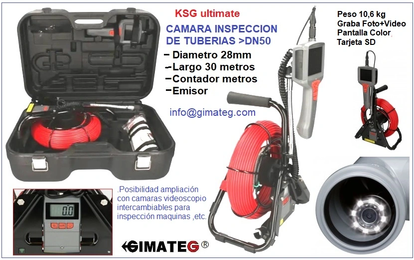 camara inspeccion tubos KSG ultimate GimateG