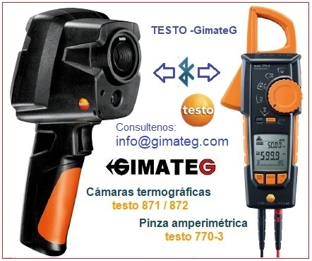camara termografica testo 872 wifi bluetooth gimateg
