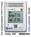 dataloger calidad aire interior CO2  testo 160 IAQ gimateg