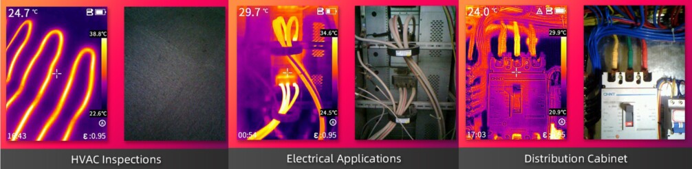 fotos termografica mezcla imagen real termica PC210 guide gimateg