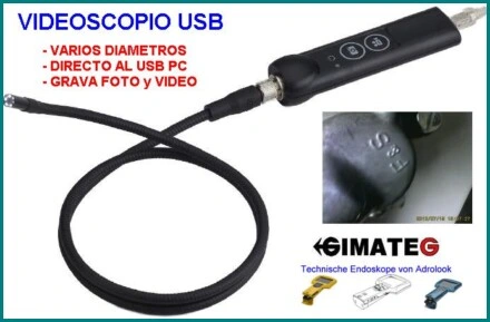 videoscopio conexion USB A PC gimateg