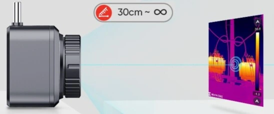 enfoque manual termografica hikmicro mini3 gimateg