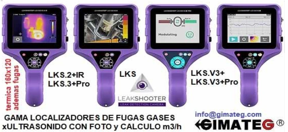 gama busca fugas con foto y calculo coste x fuga aire comprimido