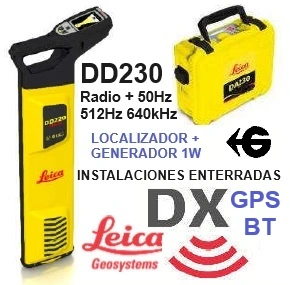 Localizador instalaciones Leica DD230 y transmisor DA230 gimateg
