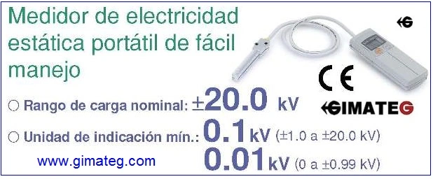 medidor electricidad estatica GimateG