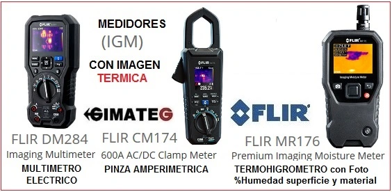 instrumentos de medida con imagen termografica FLIR