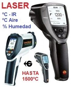 termometros laser hasta 1500 grados de gimateg