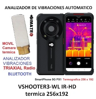 analizadores vibracion triaxial maquina rotativa vshooter gimateg