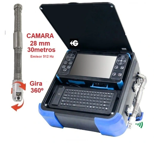 Camara tubos Diam 28 giratoria x30metros GiCam FH1 gimate