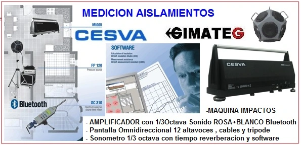 medicion aislamiento acustico edificios cesva gimateg