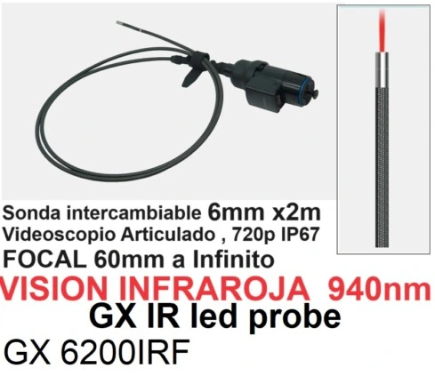 sonda IR vision nocturna articulado 4 ejes GD-GX GimateG