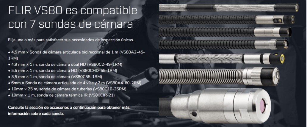 videoscopio Flir VS80 SONDAS intercambiables gimateg