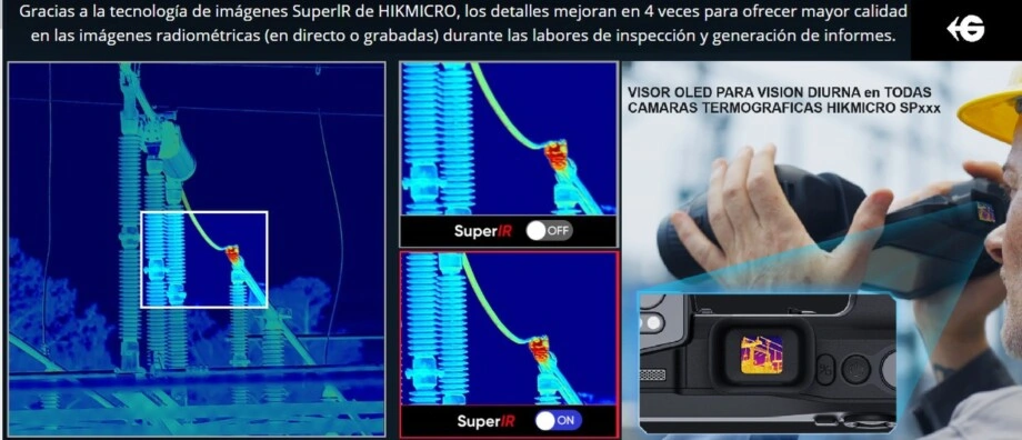 Termografica superIr Hikmicro SP120H y SP60  gimateg
