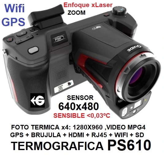 termografica guide PS610 GPS y Video en venta alquiler gimateg