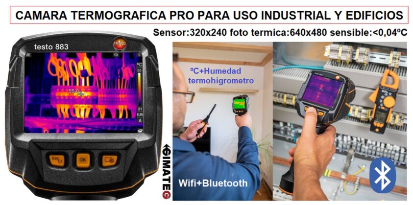 amaras termograficas profesionales testo 883 gimateg