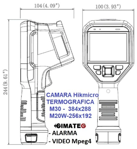 medidas termograficas hikmicro M30 M20W gimateg