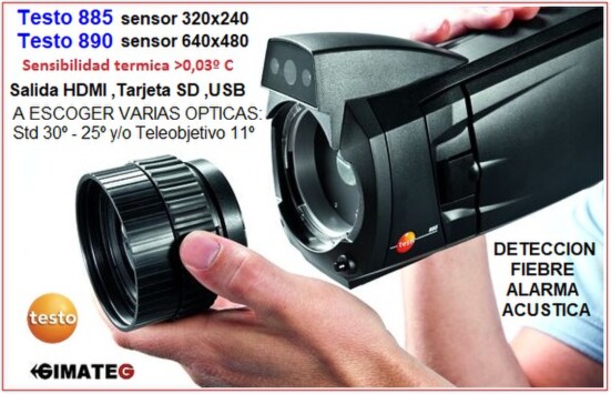 camaras termograficas profesionales testo 885 890 gimateg