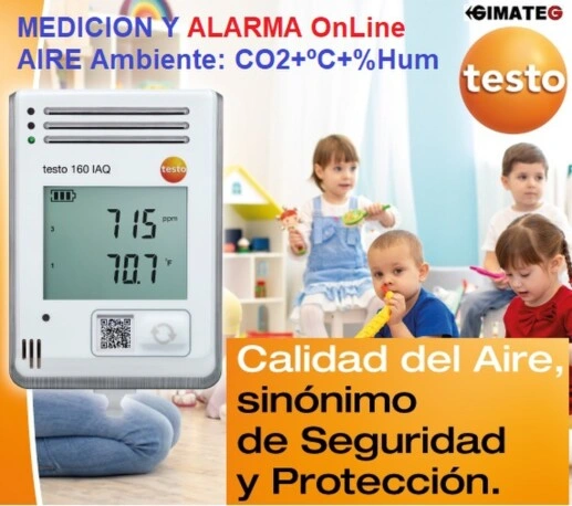 instrumento medida CO y CO2 en AIRE testo 440 GimateG