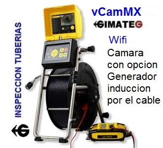 camara inspeccion tuberias induccion cable vCamMX GimateG