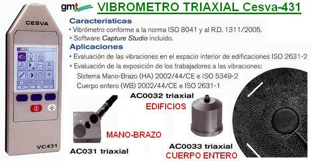 vibrometro prevencion riesgos laborales cesva venta alquiler gimateg