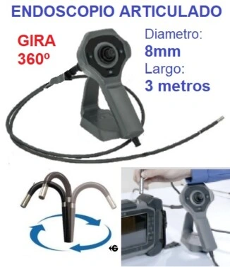 videoscopio articulado 4ejes 10mm x3metros a GiCam-PTZ GimateG