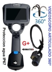 videoscopio articulado 4 ejes intercambiables diametro 6,2 y 4,5mm  IP67 GimateG