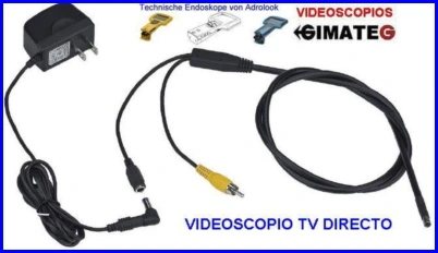 videoscopio conexion RCA tv directo gimateg